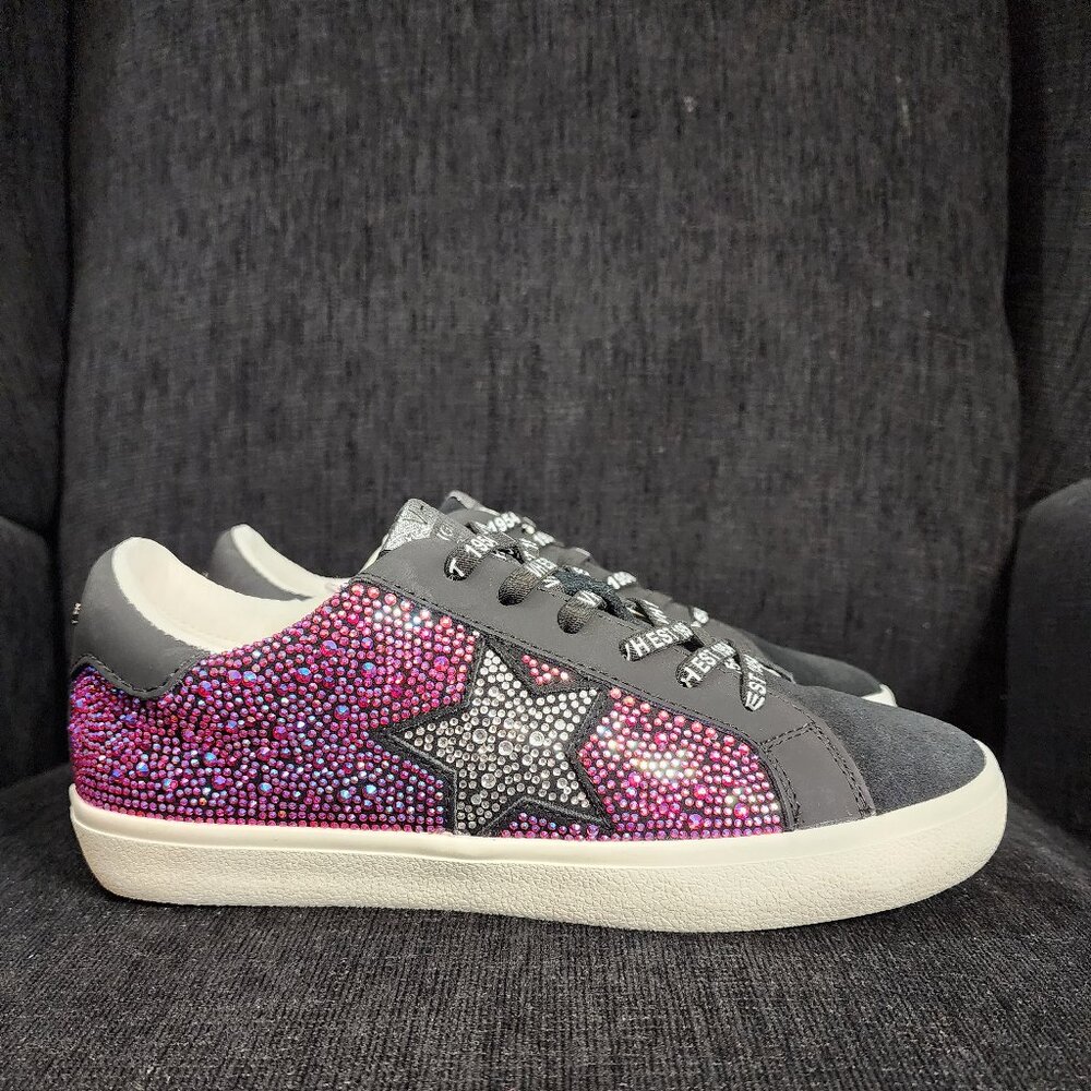 Vintage Havana Bamba Wild Black & Pink Sneakers - Woman's Size 8 - Picture 1 of 12